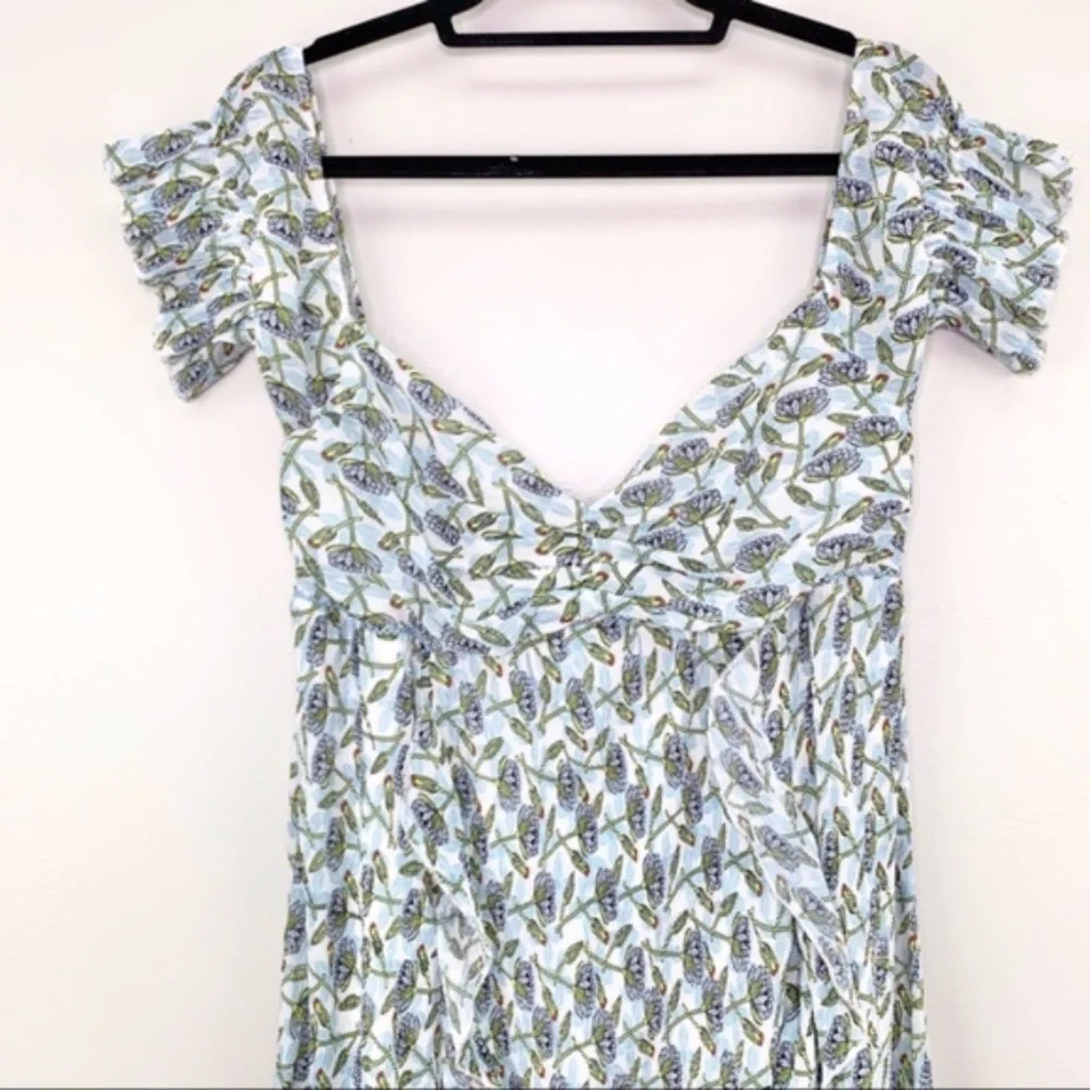 Foxiedox Printed Bardot Maxi Dress Size S - Picture 4 of 16